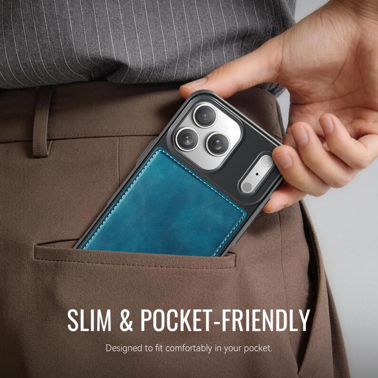 For iPhone 17 Pro Max CaseMe C69 Series Magnetic Vegan Leather Back Phone Case