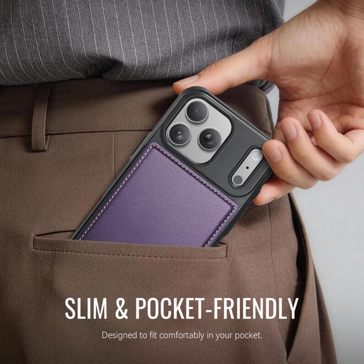 For iPhone 17 Pro Max CaseMe C69 Series Magnetic Vegan Leather Back Phone Case