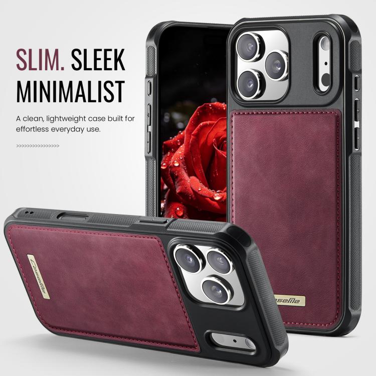 For iPhone 17 Pro CaseMe C69 Series Magnetic Vegan Leather Back Phone Case