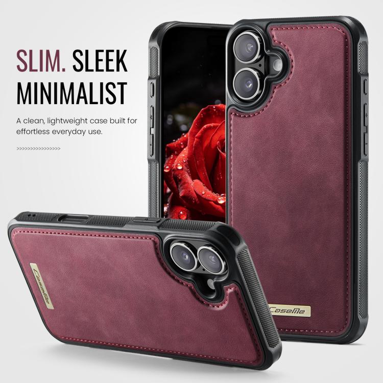 For iPhone 17 CaseMe C69 Series Magnetic Vegan Leather Back Phone Case