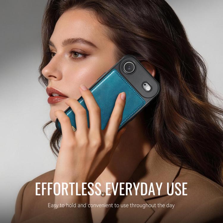 For iPhone Air CaseMe C69 Series Magnetic Vegan Leather Back Phone Case