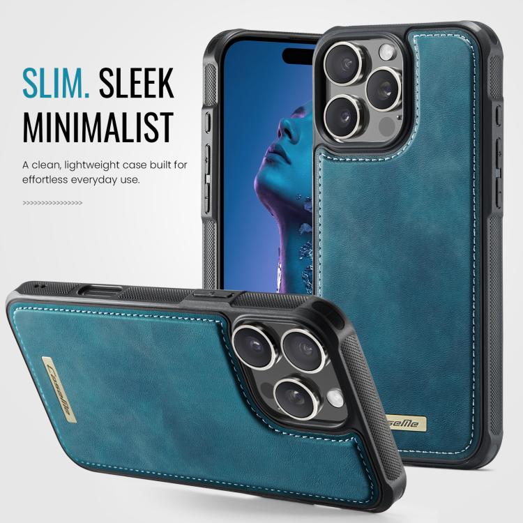 For iPhone 16 Pro CaseMe C69 Series Magnetic Vegan Leather Back Phone Case