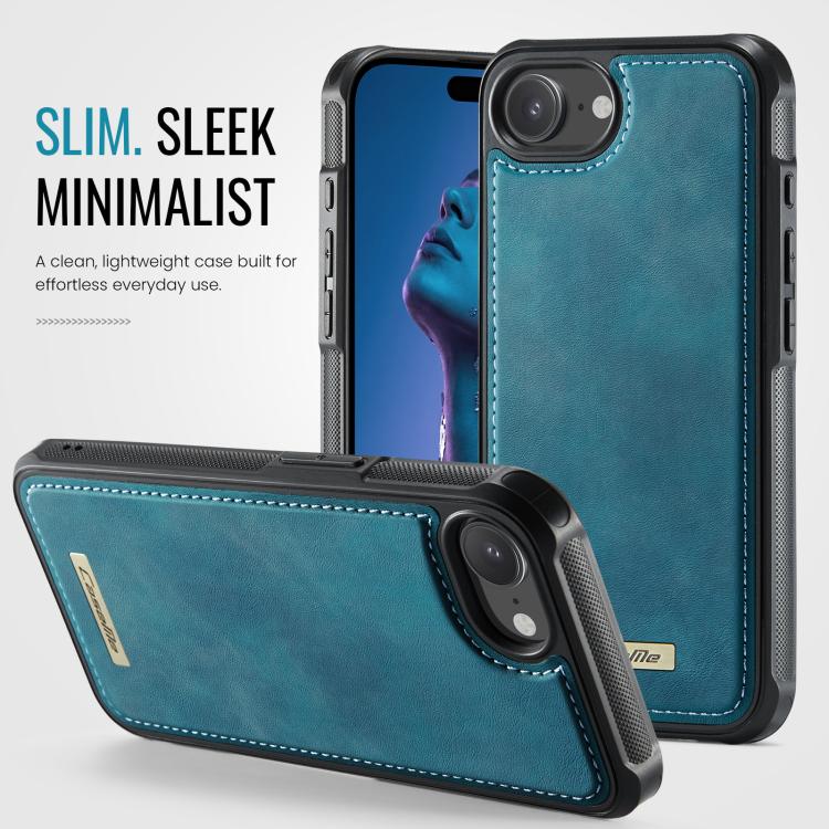 For iPhone 17e /16e CaseMe C69 Series Magnetic Vegan Leather Back Phone Case