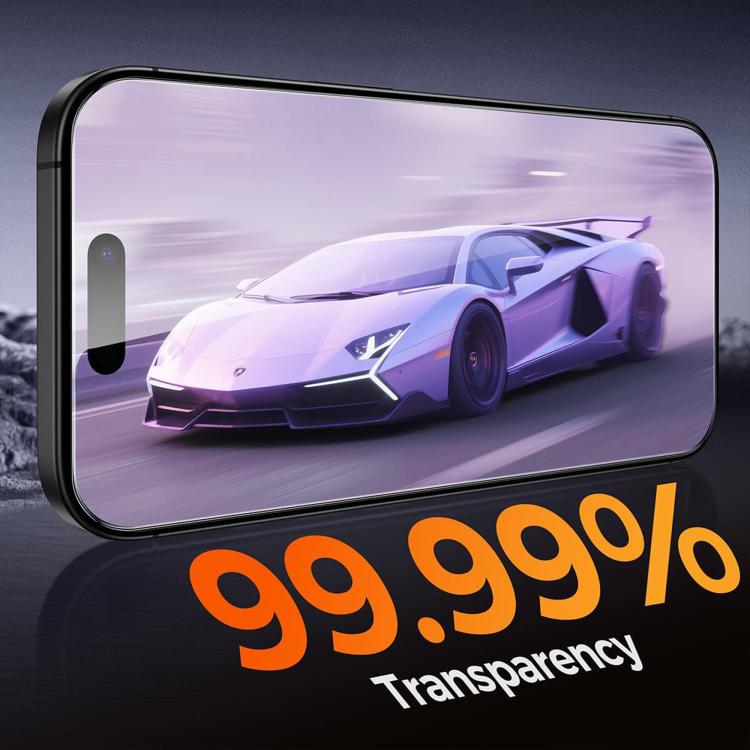 For iPhone 15 Pro Max 25pcs High-Aluminum Full-Coverage Anti-Fingerprint Screen-Printed HD Tempered Glass Film