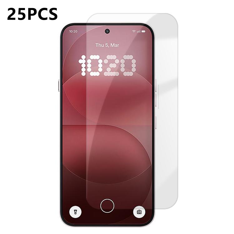 For Nothing Phone 4a Pro 25pcs High-Aluminum Semi-Screen Anti-Fingerprint HD Tempered Glass Film