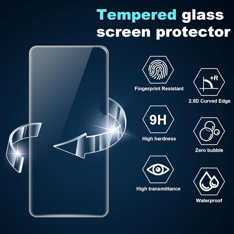 For Nothing Phone 3a 25pcs High-Aluminum Semi-Screen Anti-Fingerprint HD Tempered Glass Film