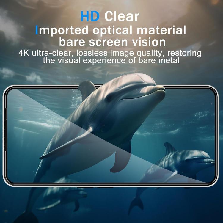 For Nothing Phone 2 25pcs High-Aluminum Full-Coverage Anti-Fingerprint Screen-Printed HD Tempered Glass Film