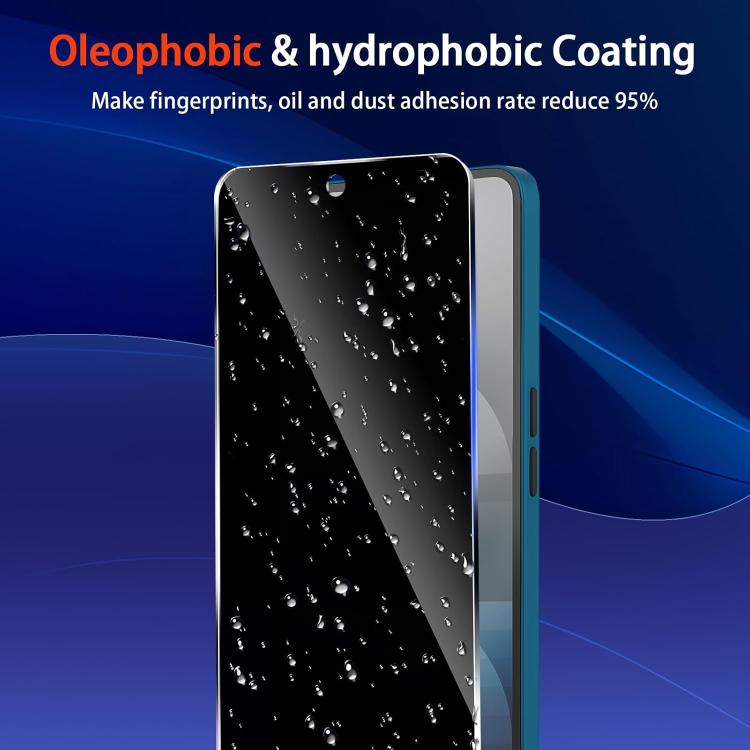 For Nothing Phone 2a Plus 25pcs High-Aluminum Full-Coverage Anti-Fingerprint Screen-Printed Privacy Tempered Glass Film