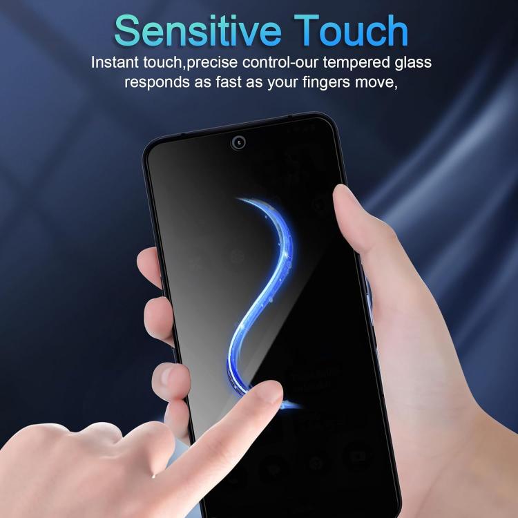For Nothing Phone 2a Plus 25pcs High-Aluminum Full-Coverage Anti-Fingerprint Screen-Printed Privacy Tempered Glass Film