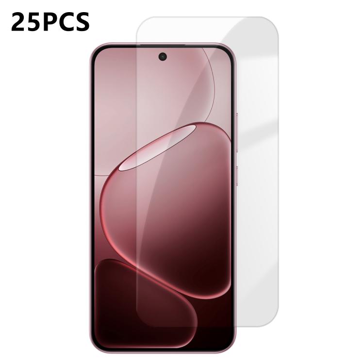 For OPPO A6 4G 25pcs High-Aluminum Semi-Screen Anti-Fingerprint HD Tempered Glass Film