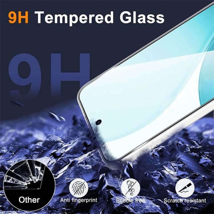 For OPPO Reno15 Pro Max Global 25pcs High-Aluminum Full-Coverage Anti-Fingerprint Screen-Printed HD Tempered Glass Film