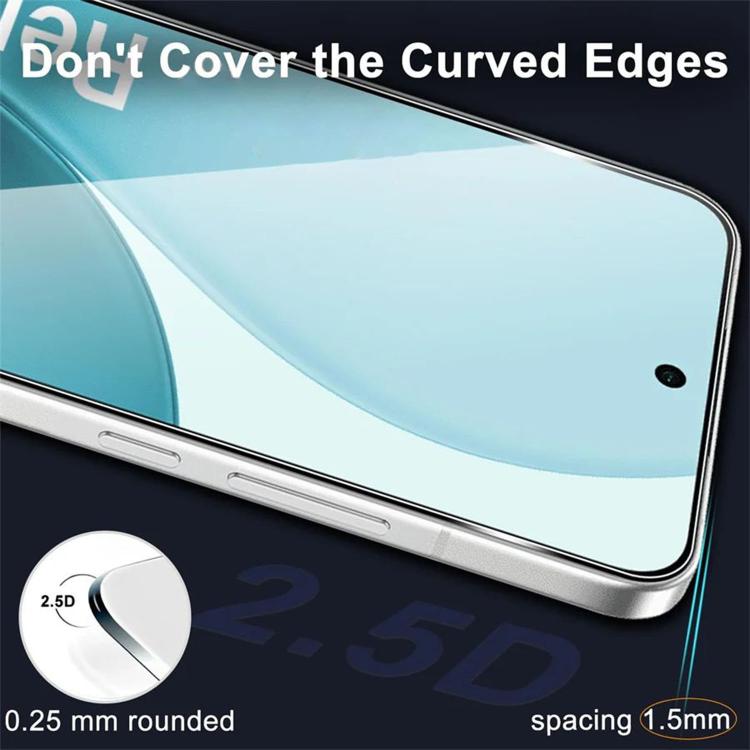 For OPPO A6t Pro 4G 25pcs High-Aluminum Full-Coverage Anti-Fingerprint Screen-Printed HD Tempered Glass Film