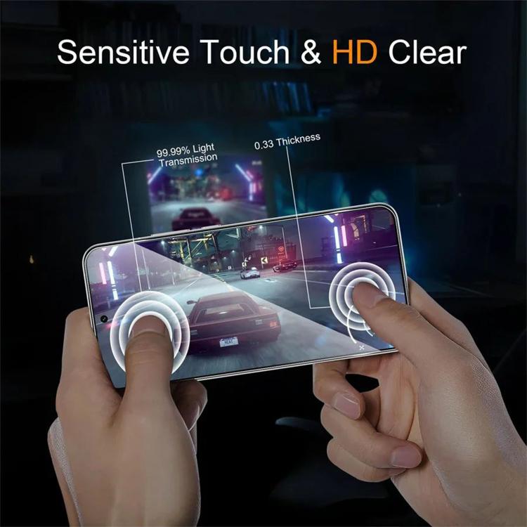 For OPPO F33 Pro 5G 25pcs High-Aluminum Full-Coverage Anti-Fingerprint Screen-Printed HD Tempered Glass Film