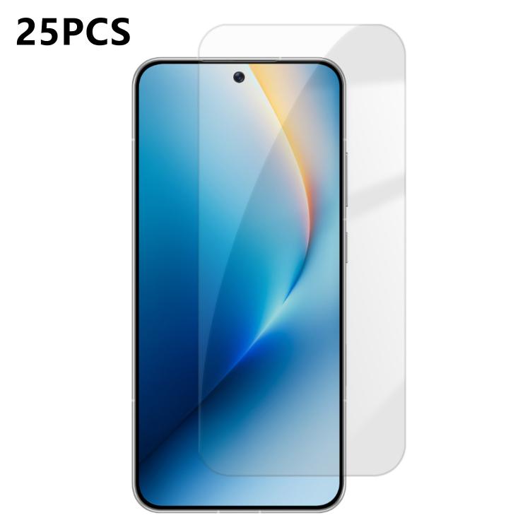 For Honor Win / Win RT 25pcs High-Aluminum Semi-Screen Anti-Fingerprint HD Tempered Glass Film