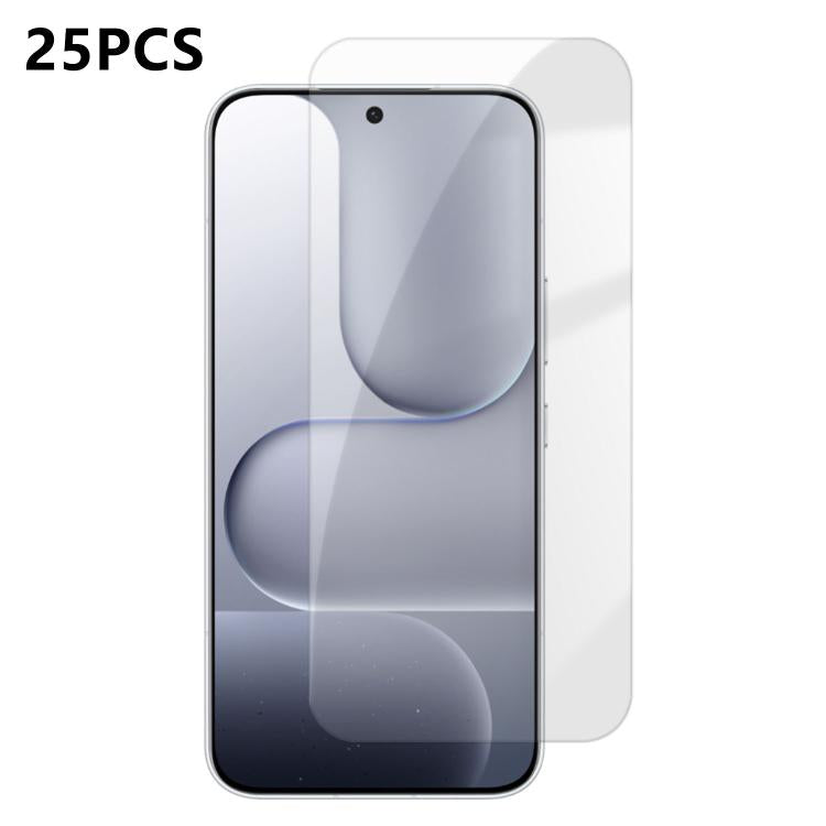 For Honor 600 Global 25pcs High-Aluminum Semi-Screen Anti-Fingerprint HD Tempered Glass Film