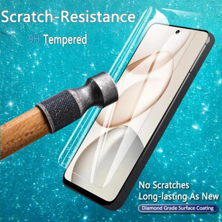 For Honor 600 Lite Global 25pcs High-Aluminum Semi-Screen Anti-Fingerprint HD Tempered Glass Film