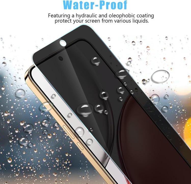 For Honor X6d 5G 25pcs High-Aluminum Full-Coverage Anti-Fingerprint Screen-Printed Privacy Tempered Glass Film