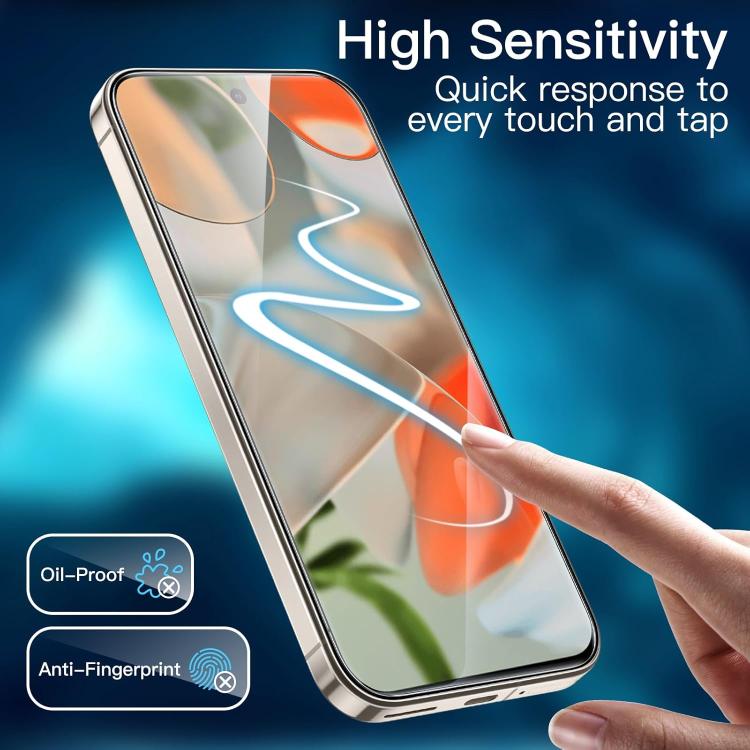 For Google Pixel 10a 25pcs High-Aluminum Full-Coverage Anti-Fingerprint Screen-Printed HD Tempered Glass Film