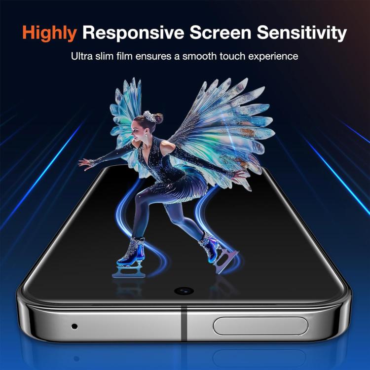 For Google Pixel 9a 25pcs High-Aluminum Full-Coverage Anti-Fingerprint Screen-Printed Privacy Tempered Glass Film