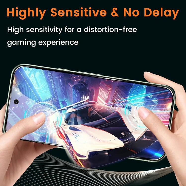 For Google Pixel 10a 25pcs High-Aluminum Full-Coverage Anti-Fingerprint Screen-Printed Privacy Tempered Glass Film