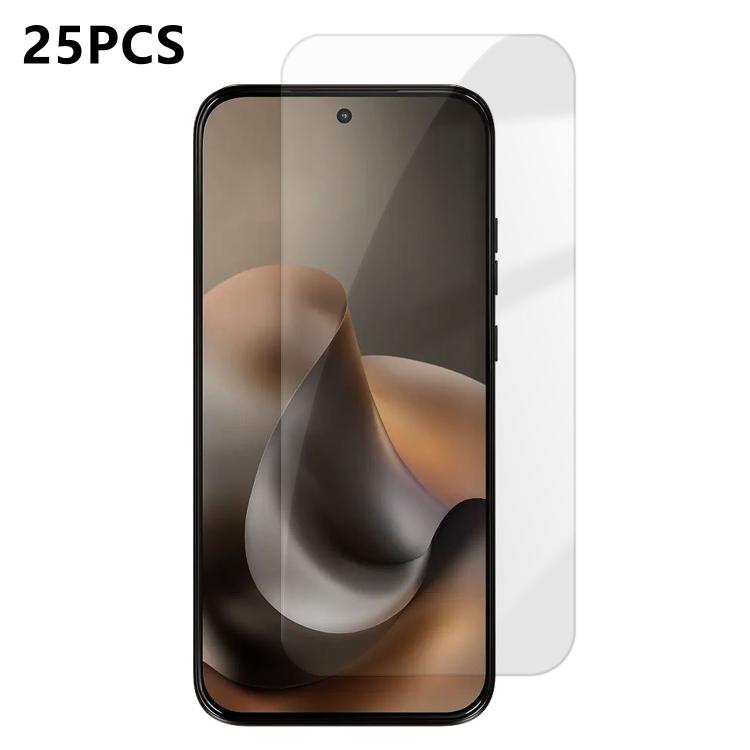 For Motorola Moto G77 25pcs High-Aluminum Semi-Screen Anti-Fingerprint HD Tempered Glass Film