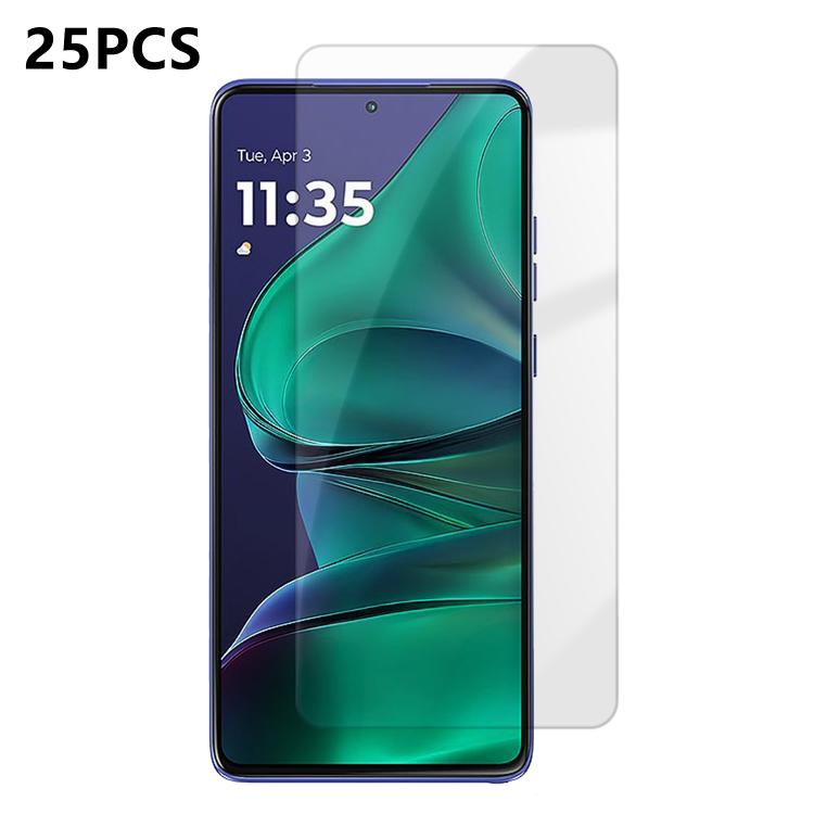 For Motorola Moto G Stylus 2025 25pcs High-Aluminum Semi-Screen Anti-Fingerprint HD Tempered Glass Film