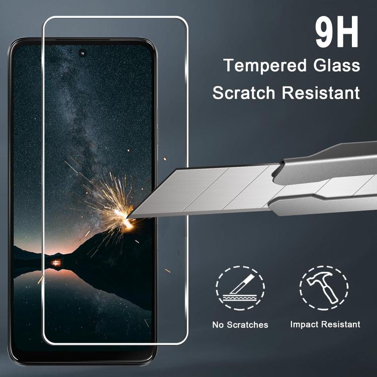 For Motorola Moto G Stylus 2025 25pcs High-Aluminum Semi-Screen Anti-Fingerprint HD Tempered Glass Film