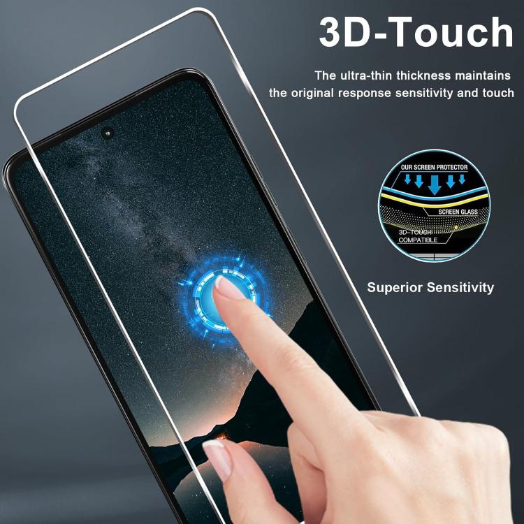 For Motorola Moto G 2025 25pcs High-Aluminum Semi-Screen Anti-Fingerprint HD Tempered Glass Film