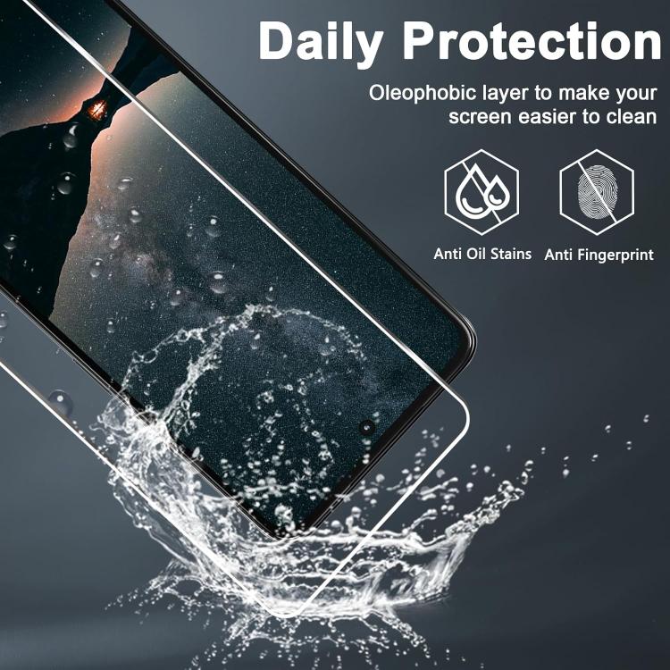 For Motorola Moto G57 25pcs High-Aluminum Semi-Screen Anti-Fingerprint HD Tempered Glass Film