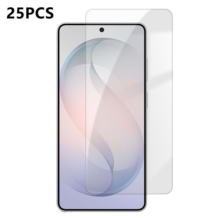 For Samsung Galaxy S26 Ultra 5G 25pcs High-Aluminum Semi-Screen Anti-Fingerprint HD Tempered Glass Film