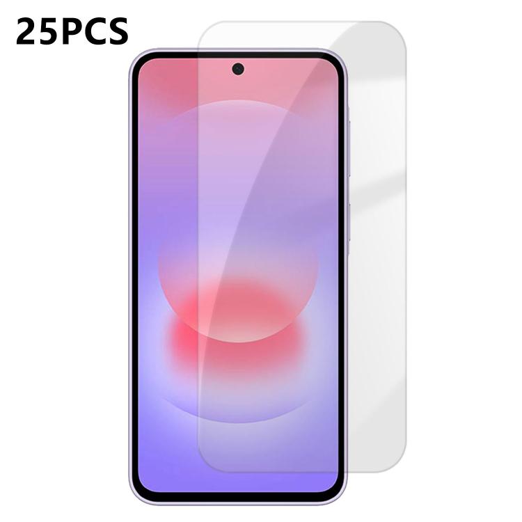For Samsung Galaxy A37 5G 25pcs High-Aluminum Semi-Screen Anti-Fingerprint HD Tempered Glass Film