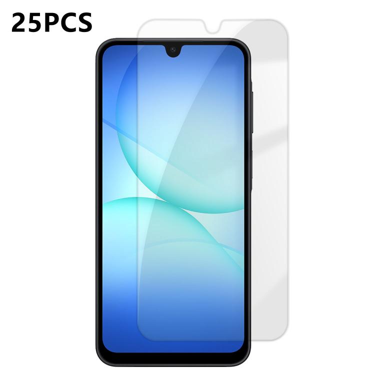 For Samsung Galaxy A17 5G 25pcs High-Aluminum Semi-Screen Anti-Fingerprint HD Tempered Glass Film