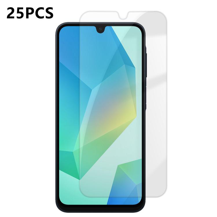For Samsung Galaxy A16 25pcs High-Aluminum Semi-Screen Anti-Fingerprint HD Tempered Glass Film