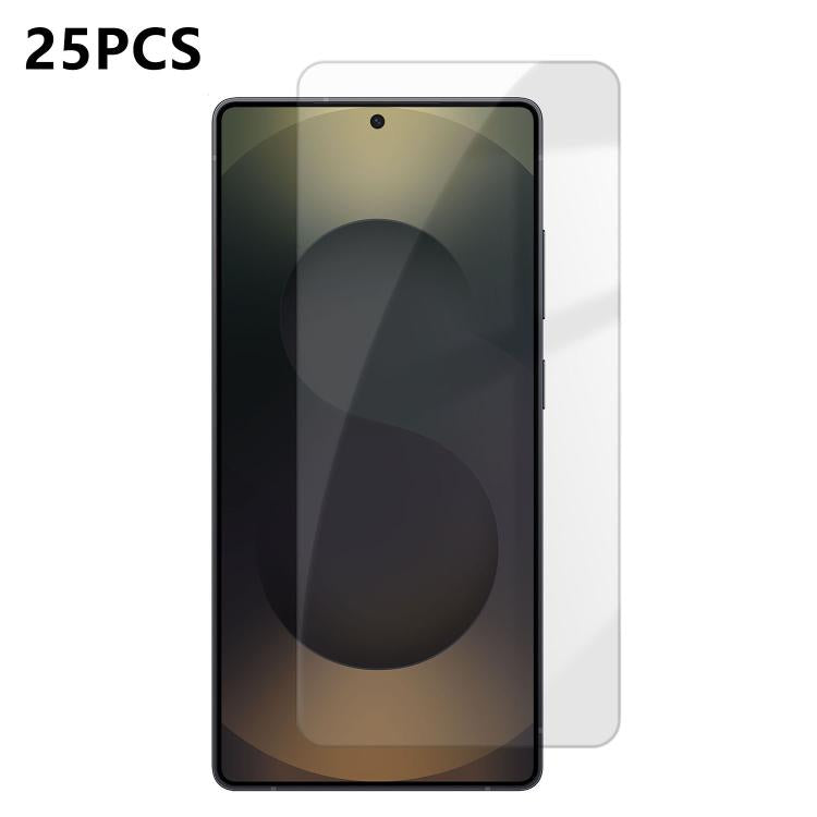 For Samsung Galaxy S25 Ultra 5G 25pcs High-Aluminum Semi-Screen Anti-Fingerprint HD Tempered Glass Film