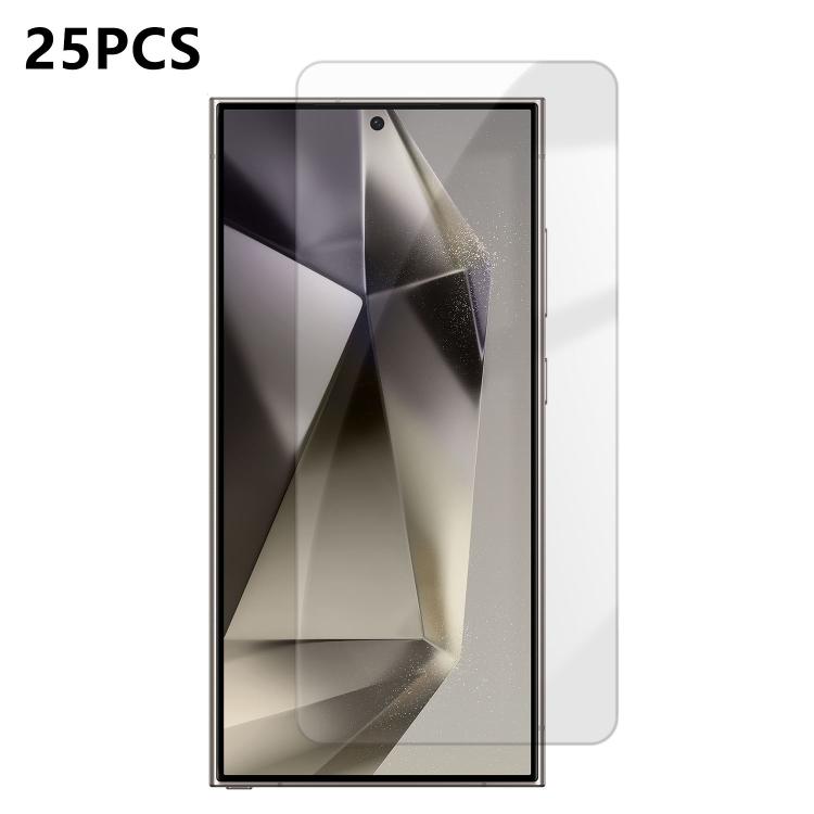 For Samsung Galaxy S24 Ultra 5G 25pcs High-Aluminum Semi-Screen Anti-Fingerprint HD Tempered Glass Film