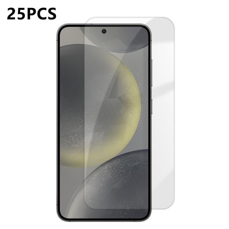 For Samsung Galaxy S24+ 5G 25pcs High-Aluminum Semi-Screen Anti-Fingerprint HD Tempered Glass Film