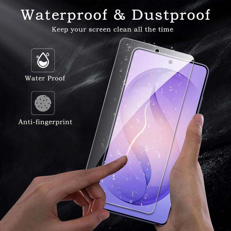 For Samsung Galaxy A06 25pcs High-Aluminum Semi-Screen Anti-Fingerprint HD Tempered Glass Film