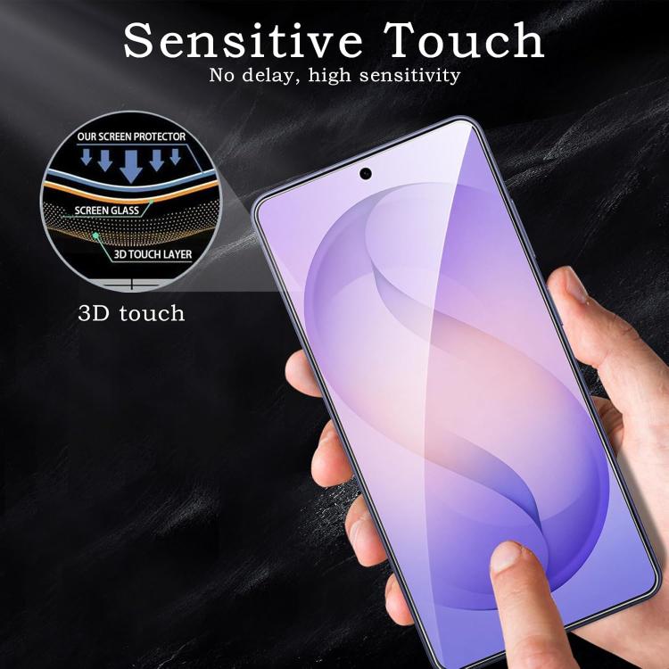 For Samsung Galaxy S24+ 5G 25pcs High-Aluminum Semi-Screen Anti-Fingerprint HD Tempered Glass Film