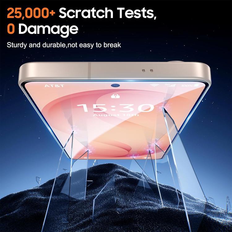 For Galaxy A27 5G 25pcs High-Aluminum Full-Coverage Anti-Fingerprint Screen-Printed HD Tempered Glass Film