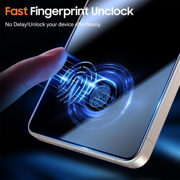 For Galaxy A35 5G 25pcs High-Aluminum Full-Coverage Anti-Fingerprint Screen-Printed HD Tempered Glass Film