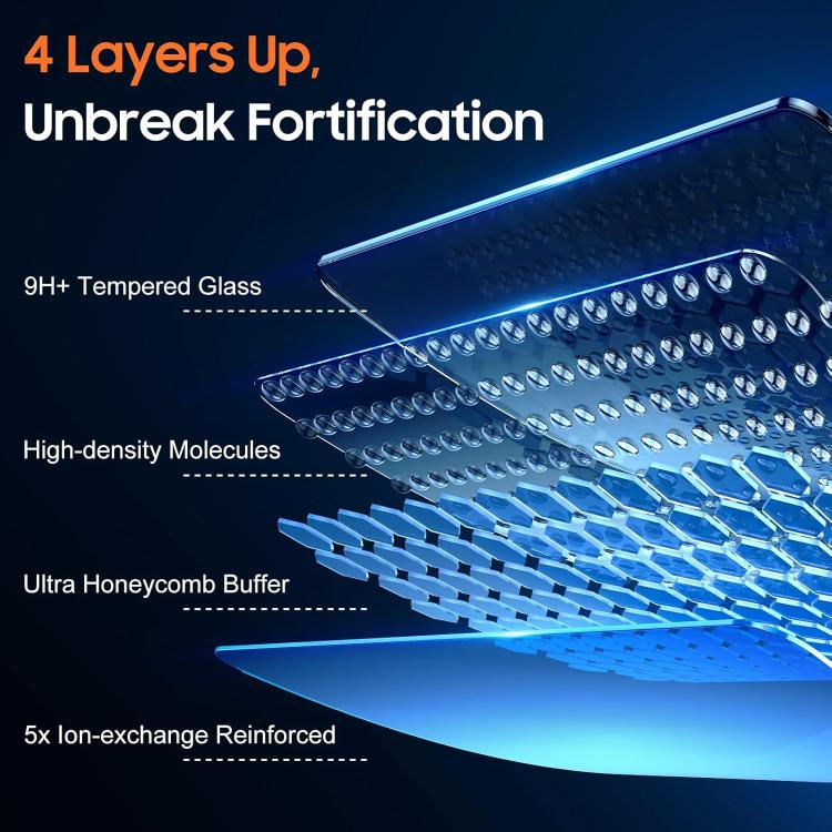 For Galaxy A15 25pcs High-Aluminum Full-Coverage Anti-Fingerprint Screen-Printed HD Tempered Glass Film
