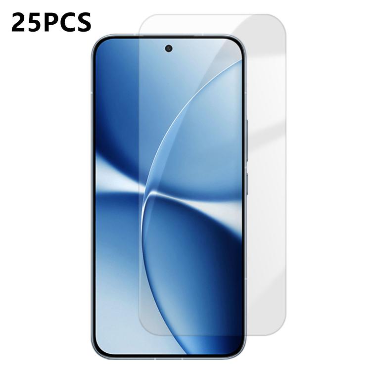 For Redmi Turbo 5 Max / Poco X8 Pro Max 25pcs High-Aluminum Semi-Screen Anti-Fingerprint HD Tempered Glass Film