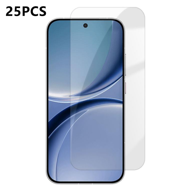 For Redmi Turbo 5 / Poco X8 Pro 5G 25pcs High-Aluminum Semi-Screen Anti-Fingerprint HD Tempered Glass Film