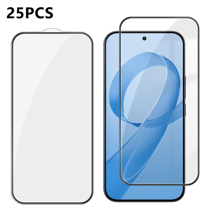 For Redmi K90 Pro Max / Poco F8 Ultra 5G 25pcs High-Aluminum Full-Coverage Anti-Fingerprint Screen-Printed HD Tempered Glass Film