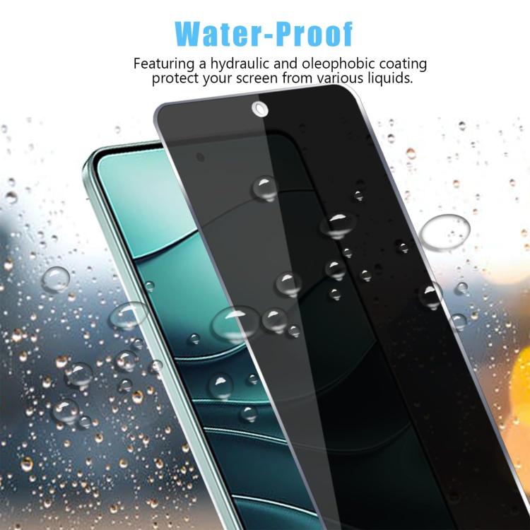 For Redmi Turbo 5 Max / Poco X8 Pro Max 25pcs High-Aluminum Full-Coverage Anti-Fingerprint Screen-Printed Privacy Tempered Glass Film