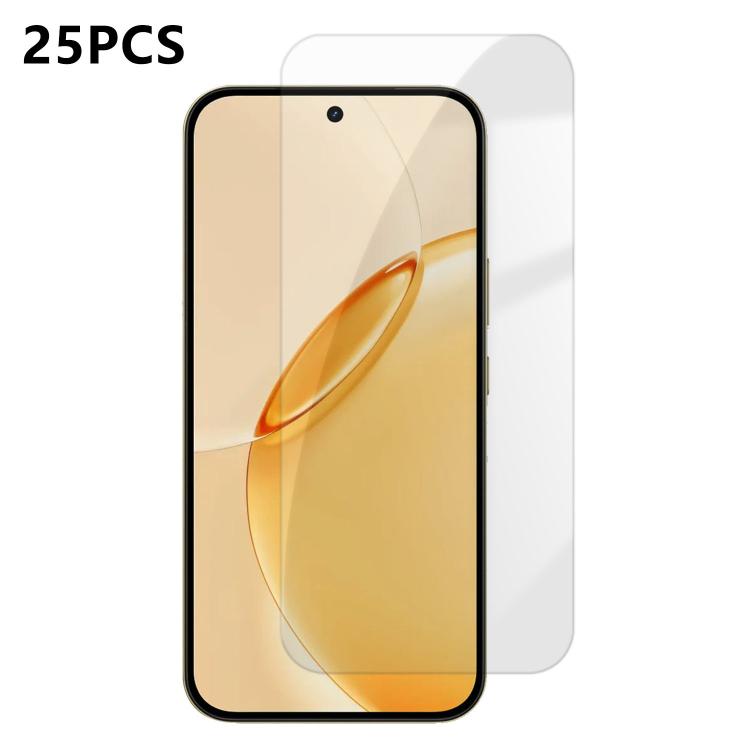 For Realme 16 Pro 5G 25pcs High-Aluminum Semi-Screen Anti-Fingerprint HD Tempered Glass Film