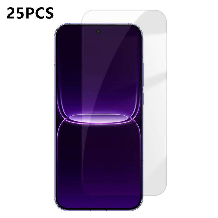 For Realme Neo8 5G 25pcs High-Aluminum Semi-Screen Anti-Fingerprint HD Tempered Glass Film