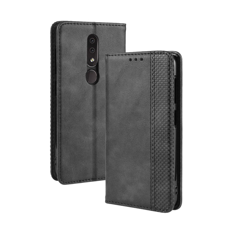 Magnetic Buckle Retro Crazy Horse Texture Horizontal Flip Leather Case for Nokia 4.2, with Holder & Card Slots & Photo Frame