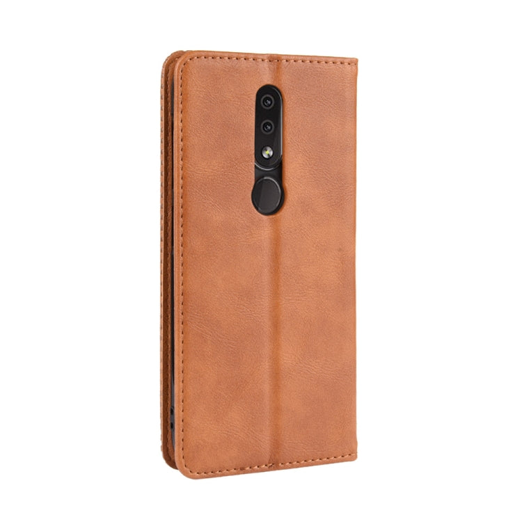 Magnetic Buckle Retro Crazy Horse Texture Horizontal Flip Leather Case for Nokia 4.2, with Holder & Card Slots & Photo Frame