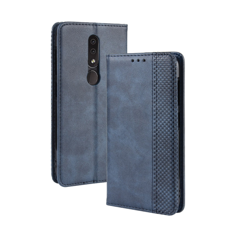 Magnetic Buckle Retro Crazy Horse Texture Horizontal Flip Leather Case for Nokia 4.2, with Holder & Card Slots & Photo Frame